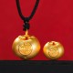 999 Gold Fu Character Luck Rope Pendant 999 Gold Fu Character Luck Rope Pendant