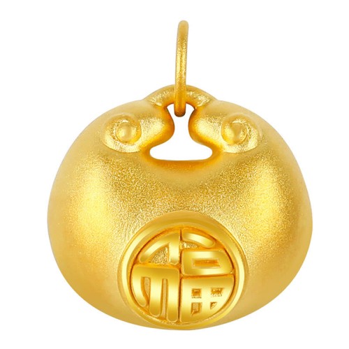 999 Gold Fu Character Luck Rope Pendant 999 Gold Fu Character Luck Rope Pendant