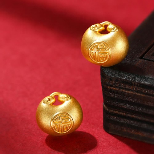 999 Gold Fu Character Luck Rope Pendant 999 Gold Fu Character Luck Rope Pendant