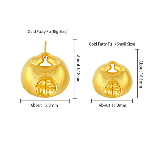 999 Gold Fu Character Luck Rope Pendant 999 Gold Fu Character Luck Rope Pendant