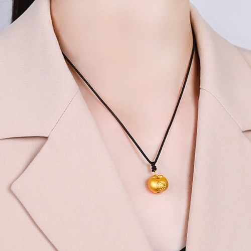 999 Gold Fu Character Luck Rope Pendant 999 Gold Fu Character Luck Rope Pendant