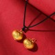 999 Gold Fu Character Luck Rope Pendant 999 Gold Fu Character Luck Rope Pendant