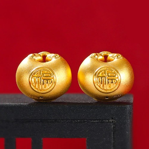 999 Gold Fu Character Luck Rope Pendant 999 Gold Fu Character Luck Rope Pendant