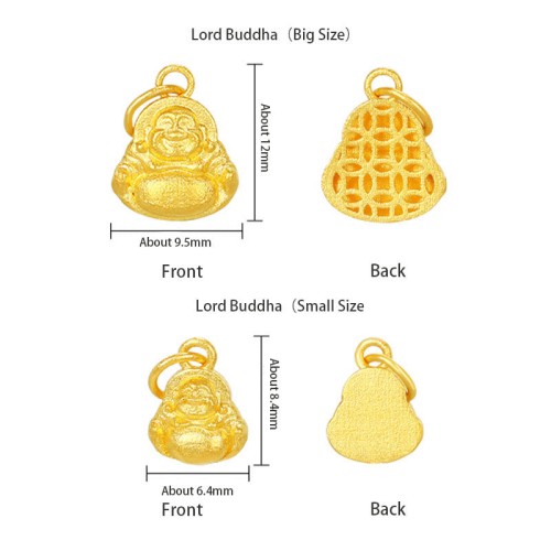 999 Gold Mini Laughing Buddha Luck Necklace 999 Gold Mini Laughing Buddha Luck Necklace
