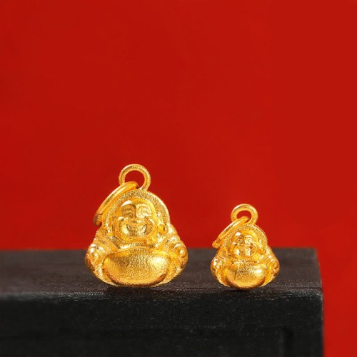 999 Gold Mini Laughing Buddha Luck Necklace 999 Gold Mini Laughing Buddha Luck Necklace