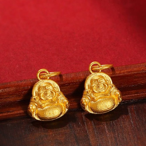 999 Gold Mini Laughing Buddha Luck Necklace 999 Gold Mini Laughing Buddha Luck Necklace
