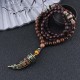 Tibetan Wenge Wood Om Mani Padme Hum Protection Necklace Tibetan Wenge Wood Om Mani Padme Hum Protection Necklace