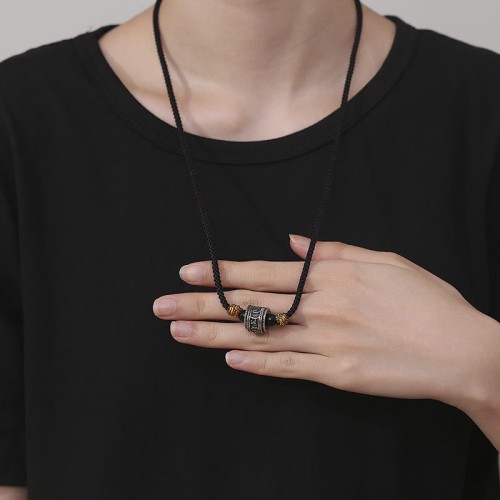 Tibet Om Mani Padme Hum Swastika PiXiu Wisdom Necklace Tibet Om Mani Padme Hum Swastika PiXiu Wisdom Necklace