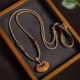 Tibetan Sandalwood Chinese Lock Protection Necklace Tibetan Sandalwood Chinese Lock Protection Necklace