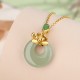 Jade Lotus Abundance Necklace Pendant Jade Lotus Abundance Necklace Pendant