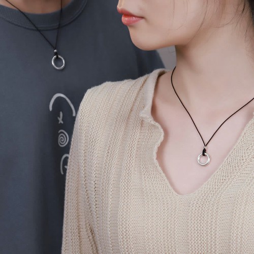 999 Silver Peace Buckle Protection Necklace 999 Silver Peace Buckle Protection Necklace
