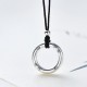 999 Silver Peace Buckle Protection Necklace 999 Silver Peace Buckle Protection Necklace