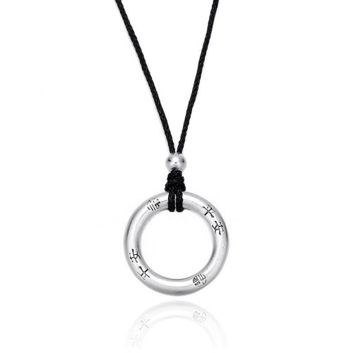 999 Silver Peace Buckle Protection Necklace 999 Silver Peace Buckle Protection Necklace