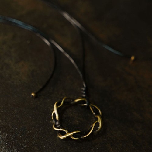 Vintage Copper Brass Handmade Luck Necklace Vintage Copper Brass Handmade Luck Necklace