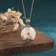 White Jade Peace Buckle Necklace