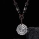 999 Silver Sophora Flavescens Cotton Rope Necklace 999 Silver Sophora Flavescens Cotton Rope Necklace