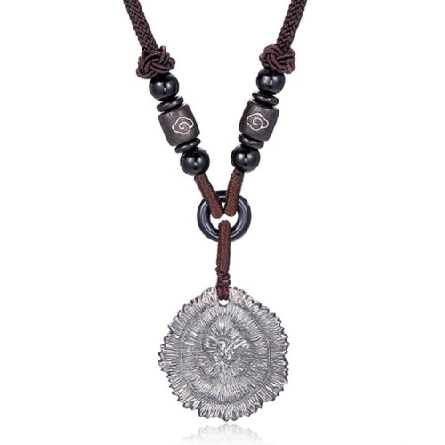 999 Silver Sophora Flavescens Cotton Rope Necklace 999 Silver Sophora Flavescens Cotton Rope Necklace