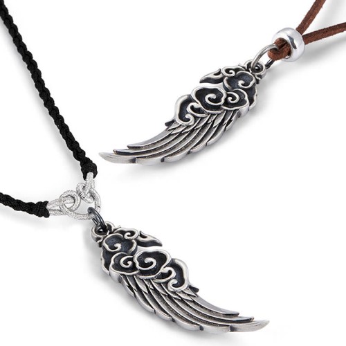 Auspicious Clouds Wing Cotton Rope Necklace Auspicious Clouds Wing Cotton Rope Necklace