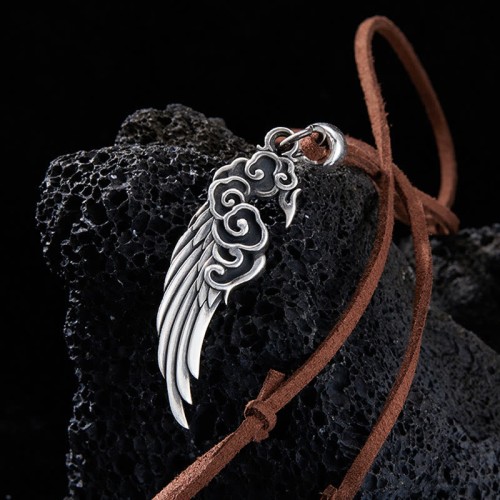 Auspicious Clouds Wing Cotton Rope Necklace Auspicious Clouds Wing Cotton Rope Necklace