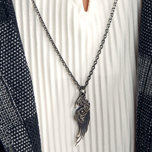 Auspicious Clouds Wing Cotton Rope Necklace Auspicious Clouds Wing Cotton Rope Necklace