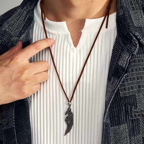 Auspicious Clouds Wing Cotton Rope Necklace Auspicious Clouds Wing Cotton Rope Necklace