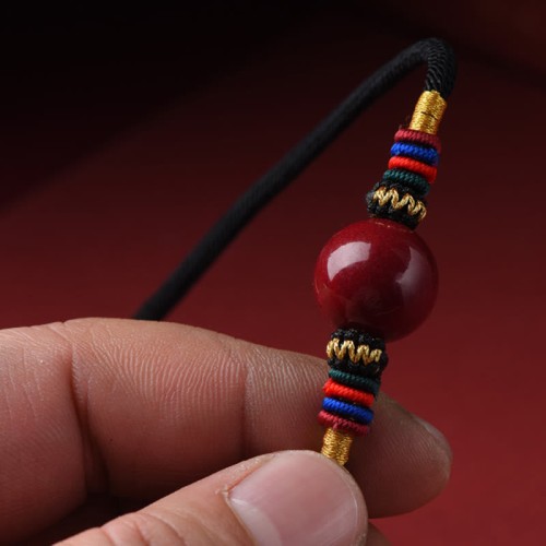 Cinnabar Lucky Bead Protection Necklace Pendant Cinnabar Lucky Bead Protection Necklace Pendant
