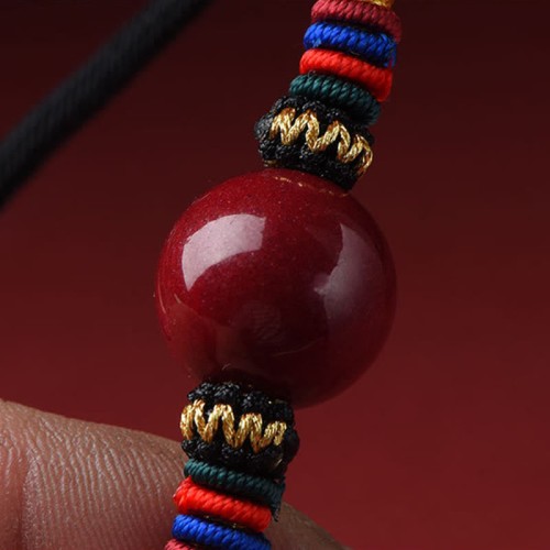 Cinnabar Lucky Bead Protection Necklace Pendant Cinnabar Lucky Bead Protection Necklace Pendant