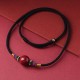 Cinnabar Lucky Bead Protection Necklace Pendant Cinnabar Lucky Bead Protection Necklace Pendant