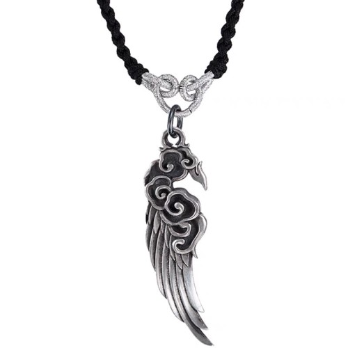 Auspicious Clouds Wing Cotton Rope Necklace Auspicious Clouds Wing Cotton Rope Necklace