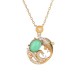 Green Chalcedony Koi Fish Strength Necklace Green Chalcedony Koi Fish Strength Necklace