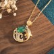 Green Chalcedony Koi Fish Strength Necklace Green Chalcedony Koi Fish Strength Necklace