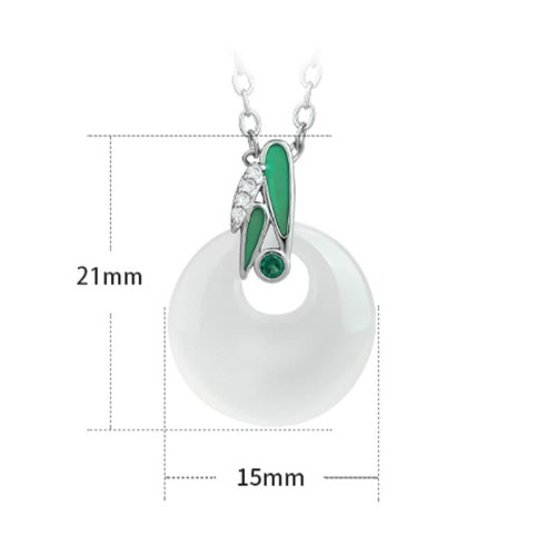 Chalcedony Bamboo Peace Buckle Wealth Pendant Chalcedony Bamboo Peace Buckle Wealth Pendant