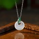 Chalcedony Bamboo Peace Buckle Wealth Pendant Chalcedony Bamboo Peace Buckle Wealth Pendant