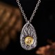 999 Silver Gold Tai Chi Yin Yang Necklace 999 Silver Gold Tai Chi Yin Yang Necklace