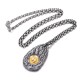 999 Silver Gold Tai Chi Yin Yang Necklace 999 Silver Gold Tai Chi Yin Yang Necklace