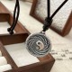 999 Silver Tai Chi Yin Yang Bagua Mountain Ghost Necklace 999 Silver Tai Chi Yin Yang Bagua Mountain Ghost Necklace