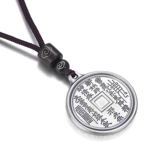 999 Silver Tai Chi Yin Yang Bagua Mountain Ghost Necklace 999 Silver Tai Chi Yin Yang Bagua Mountain Ghost Necklace