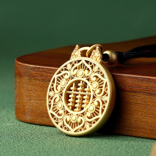 Gold Plated Copper Koi Fish Strength Pendant