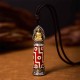 Tibetan Medicine Buddha Nine-Eye Dzi Bead Necklace Tibetan Medicine Buddha Nine-Eye Dzi Bead Necklace