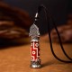 Tibetan Medicine Buddha Nine-Eye Dzi Bead Necklace Tibetan Medicine Buddha Nine-Eye Dzi Bead Necklace