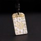 Silver Plated Copper Fu Character Fortune Necklace