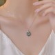 Silver 18K Gold Jade Peace Snake Pendant Silver 18K Gold Jade Peace Snake Pendant