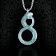 925 Sterling Silver Natural Jade Year of the Snake Necklace Pendant 925 Sterling Silver Natural Jade Year of the Snake Necklace Pendant
