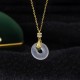 999 Silver Chalcedony Peace Snake Healing Necklace 999 Silver Chalcedony Peace Snake Healing Necklace