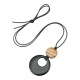 Black Obsidian Liuli Picture Stone Fulfillment Necklace Black Obsidian Liuli Picture Stone Fulfillment Necklace