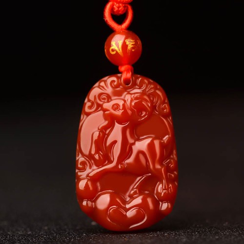 Chinese Zodiac Red Agate Luck Necklace Chinese Zodiac Red Agate Luck Necklace