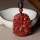 Chinese Zodiac Cinnabar Calm Concentration Pendant Chinese Zodiac Cinnabar Calm Concentration Pendant