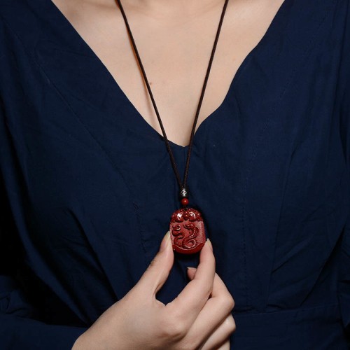 Chinese Zodiac Cinnabar Calm Concentration Pendant Chinese Zodiac Cinnabar Calm Concentration Pendant