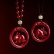 Cinnabar Hetian Jade Peace Buckle Calm Necklace Cinnabar Hetian Jade Peace Buckle Calm Necklace