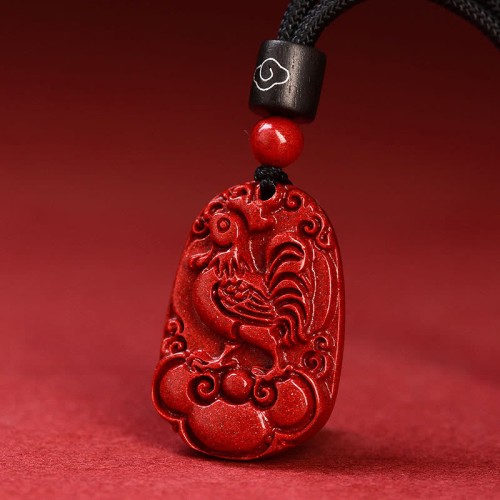 Chinese Zodiac Cinnabar Calm Necklace Pendant Chinese Zodiac Cinnabar Calm Necklace Pendant